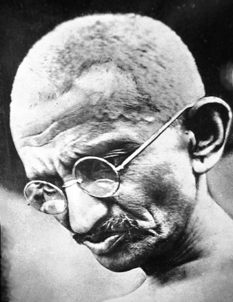 Mahatma Gandhi portrait, 1931. Image Source: Wikimedia